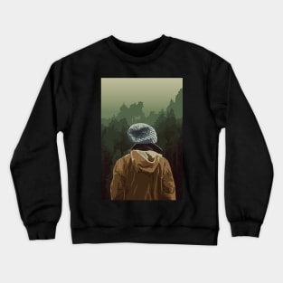 Adventure Hiking in the Mountains Crewneck Sweatshirt